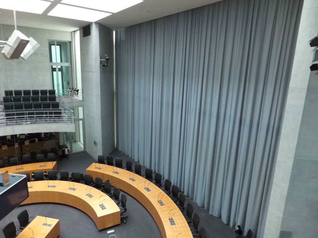 Bundestag Vorhangschienen, Motorvorhänge Bundestag Berlin
